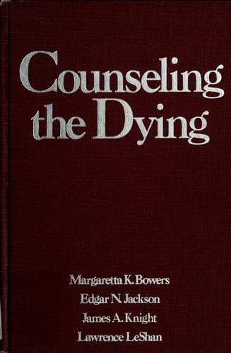 Tapa de Counseling the dying
