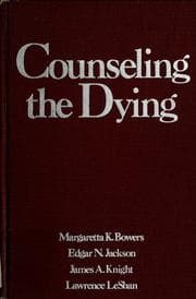 Tapa de Counseling the dying