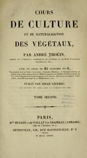 Tapa de Cours de culture et de naturalisation des végétaux