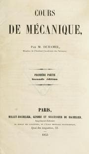 Tapa de Cours de mécanique