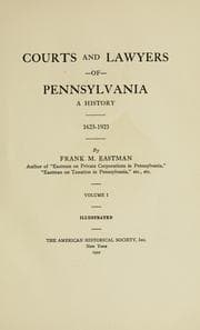 Tapa de Courts and lawyers of Pennsylvania