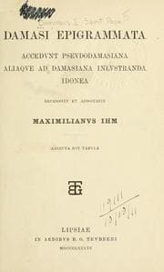Tapa de Damasi epigrammata