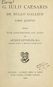 Tapa de C. Iulii Caesaris Commentarii de bello gallico