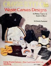 Tapa de Cross stitch waste canvas designs