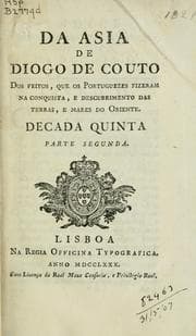 Tapa de Da Asia de João de Barros e de Diogo de Couto