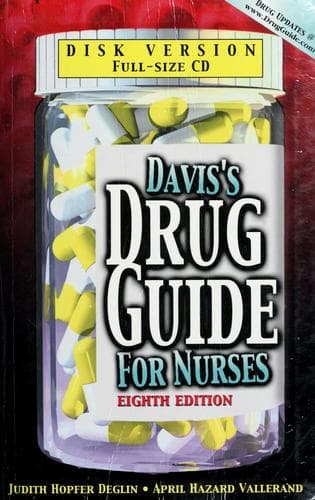 Tapa de Davis's drug guide for nurses