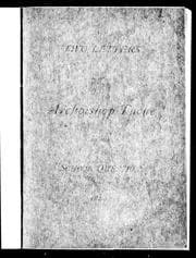 Tapa de Two letters of Archbishop Taché on the school question