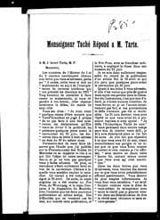 Tapa de Monseigneur Taché répond à M. Tarte