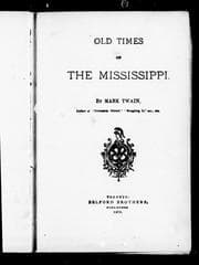 Tapa de Old Times on the Mississippi