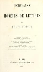 Tapa de Écrivains et hommes de lettres