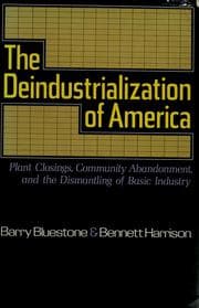 Tapa de The deindustrialization of America