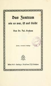Tapa de Das Zentrum, wie es war, ist und bleibt