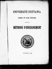 Tapa de Aperçu du plan d'études et de la méthode d'enseignement