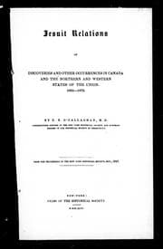 Tapa de Jesuit relations of discoveries and other occurrences in Canada and the northern and western states of the Union, 1632-1672