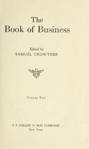 Tapa de The book of business