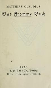Tapa de Das Fromme Buch