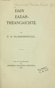 Tapa de Dain eadartheangaichte