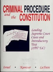 Tapa de Criminal procedure and the Constitution