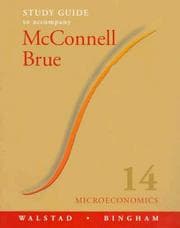 Tapa de Study guide to accompany McConnell and Brue microeconomics
