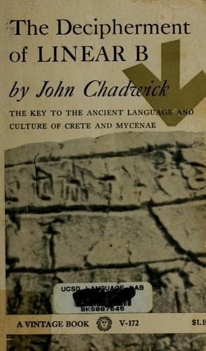 Tapa de The decipherment of linear B
