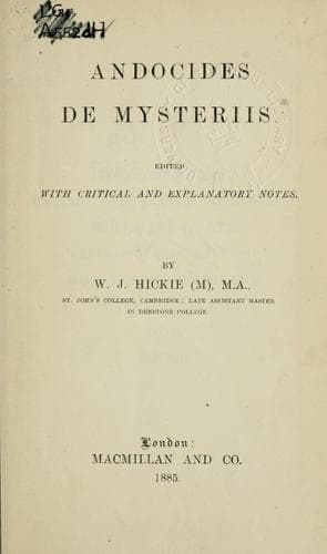Tapa de De mysteriis.