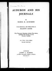 Tapa de Audubon and his journals