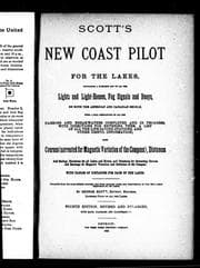 Tapa de Scott's new coast pilot for the lakes