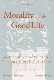 Tapa de Morality and the good life