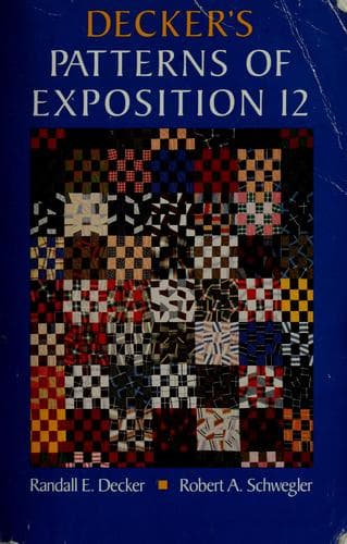 Tapa de Decker's patterns of exposition 12