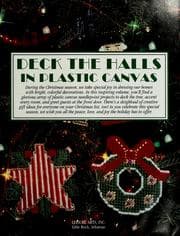 Tapa de Deck the halls in plastic canvas