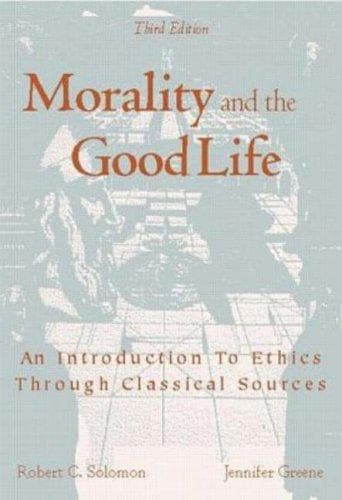 Tapa de MORALITY AND THE GOOD LIFE