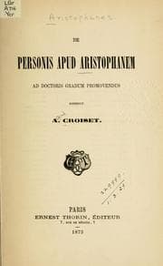 Tapa de De personis apud Aristophanem