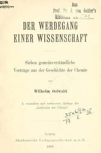 Tapa de Werdegang einer Wissenschaft