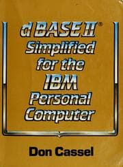 Tapa de dBASE II simplified for the IBM personal computer