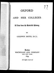 Tapa de Oxford and her colleges