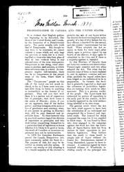 Tapa de Prohibitionism in Canada and the United States