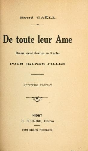 Tapa de De toute leur âme