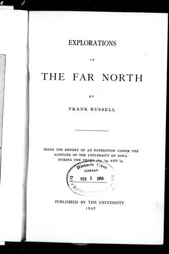 Tapa de Explorations in the far North