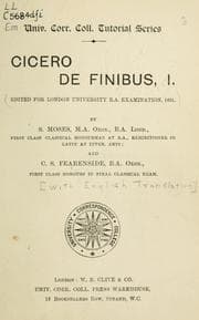 Tapa de De finibus, I