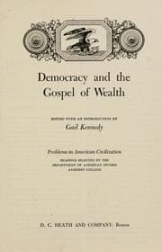 Tapa de Democracy and the gospel of wealth