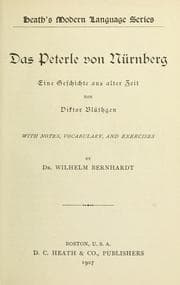 Tapa de Das Peterle von Nürnberg, eine Geschichte aus alter Zeit
