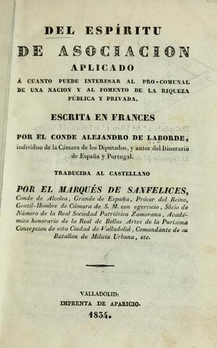 Tapa de Del espíritu de asociación