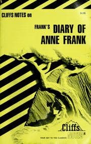 Tapa de The diary of Anne Frank notes