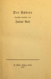 Tapa de Der Andere