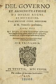 Tapa de Del governo et amministratione di diversi regni et repvbliche