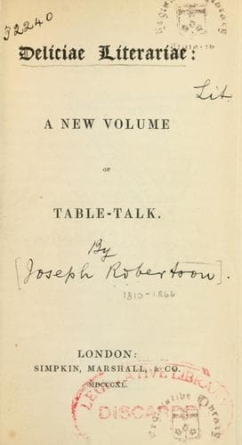 Tapa de Deliciae literariae