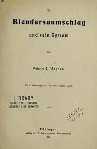 Tapa de Der Blendersaumschlag und sein System