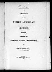 Tapa de A synopsis of the North American lichens