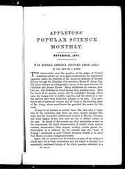Tapa de Was Middle America peopled from Asia?