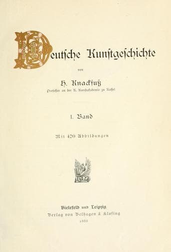 Tapa de Deutsche Kunstgeschichte.